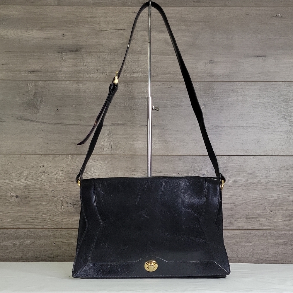 HOBO Black Leather Shoulder Bag